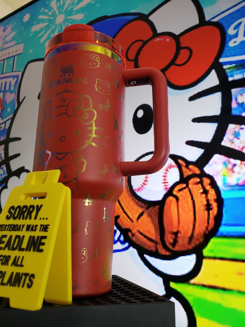 Stanley Red Hello Kitty Insulated Travel Mug with Handle